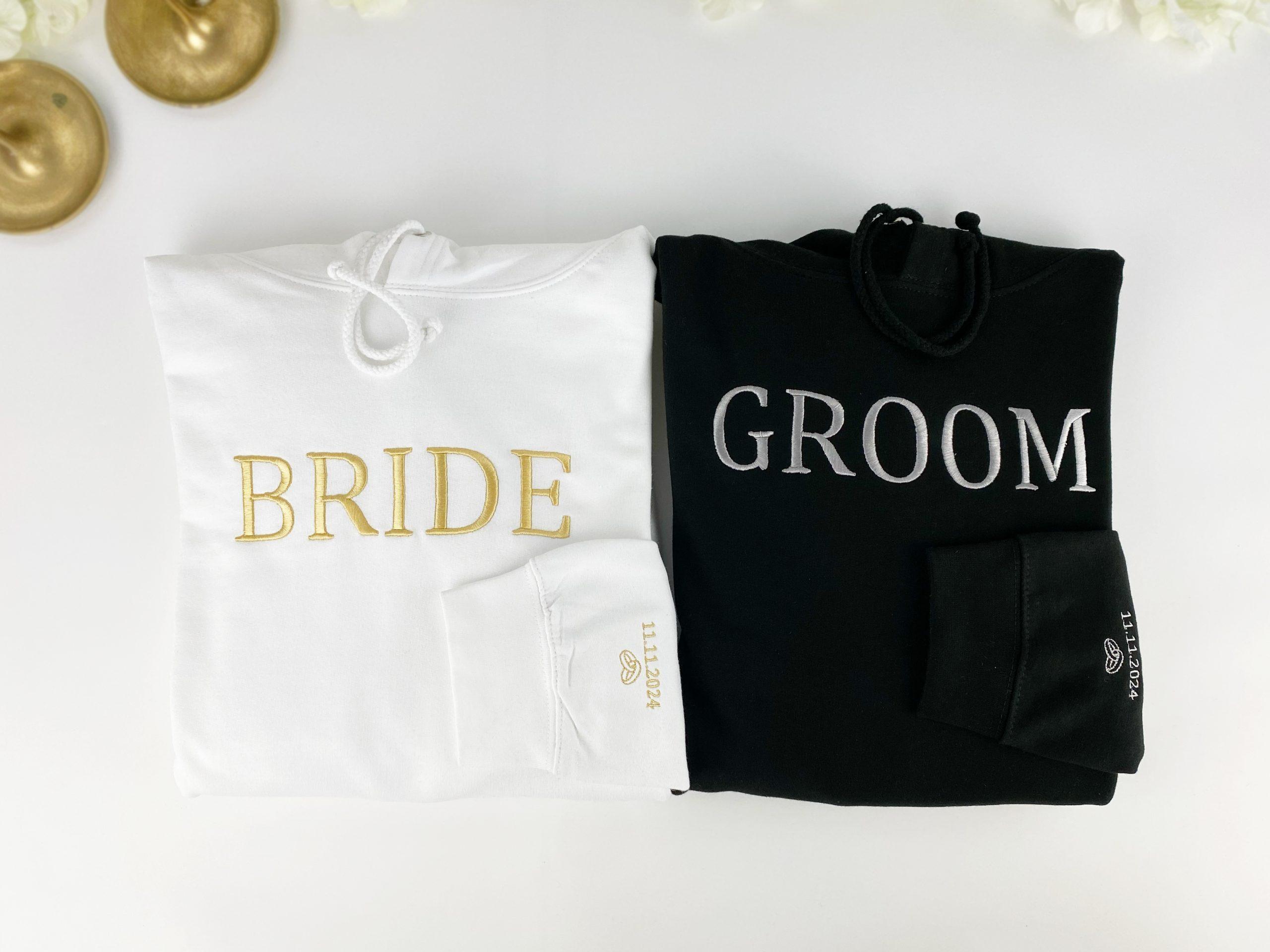 Hoodie ou T-shirt Bordado para Noiva e Noivo - Image 4