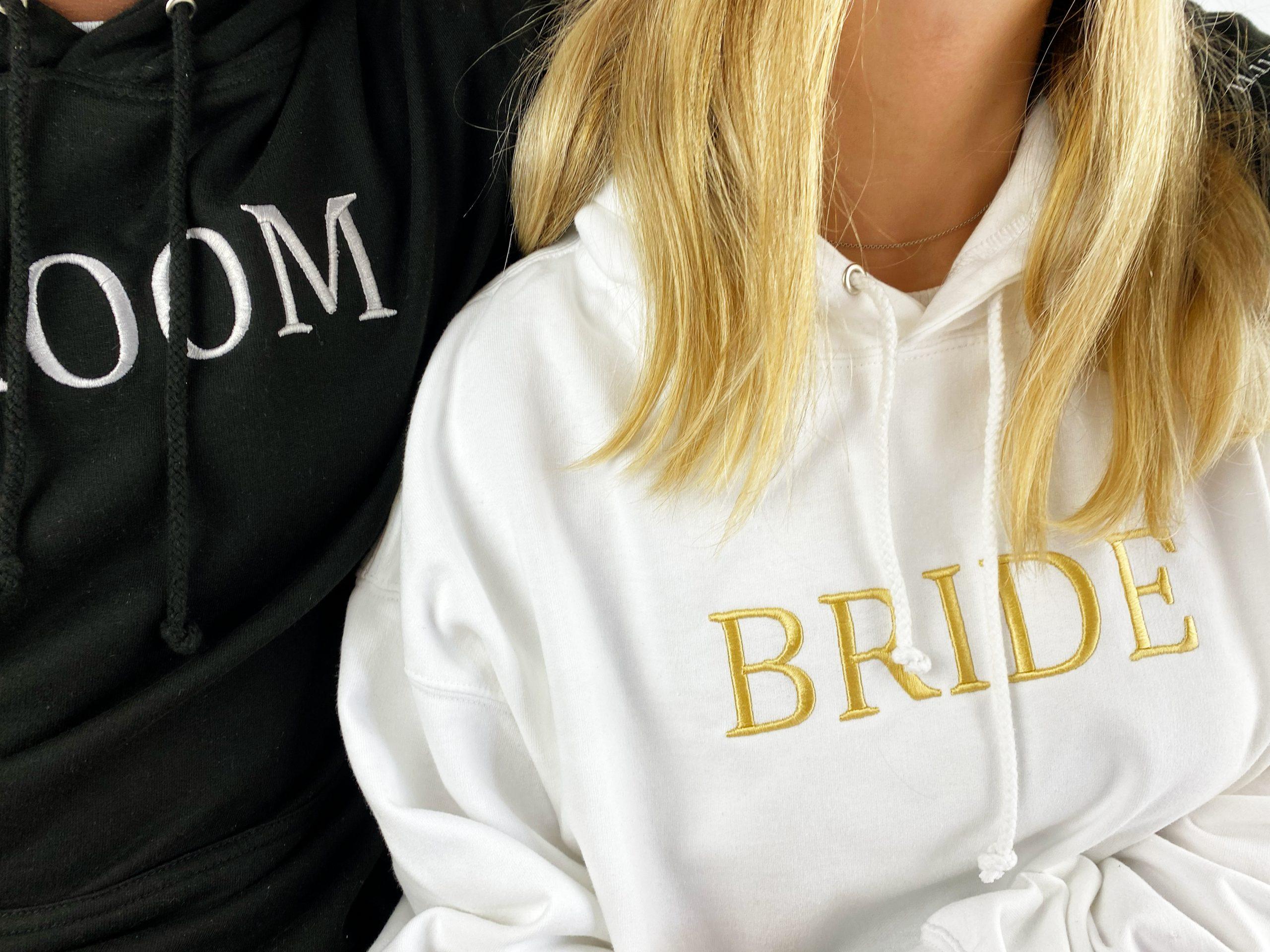 Hoodie ou T-shirt Bordado para Noiva e Noivo - Image 2