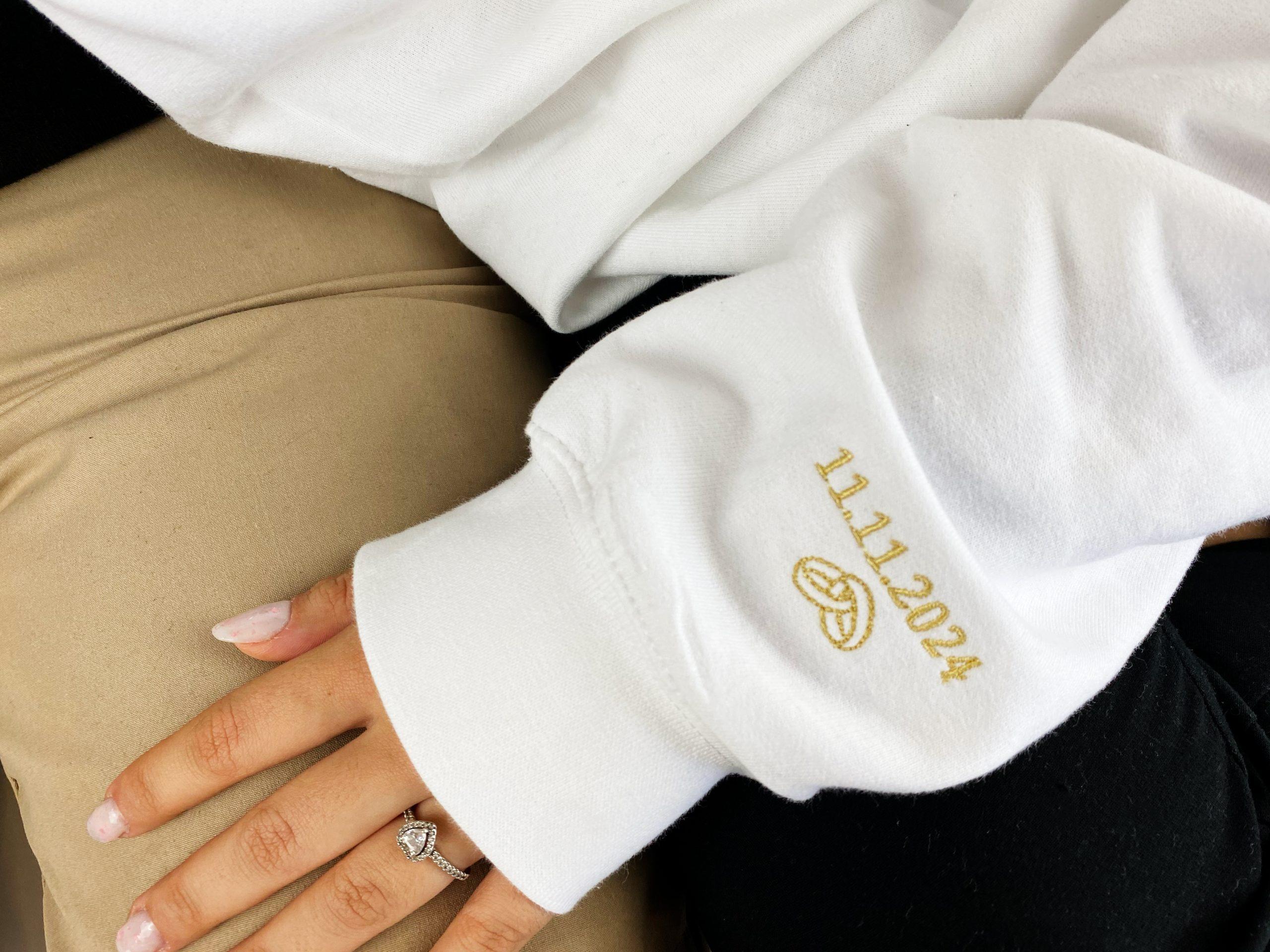 Hoodie ou T-shirt Bordado para Noiva e Noivo - Image 7