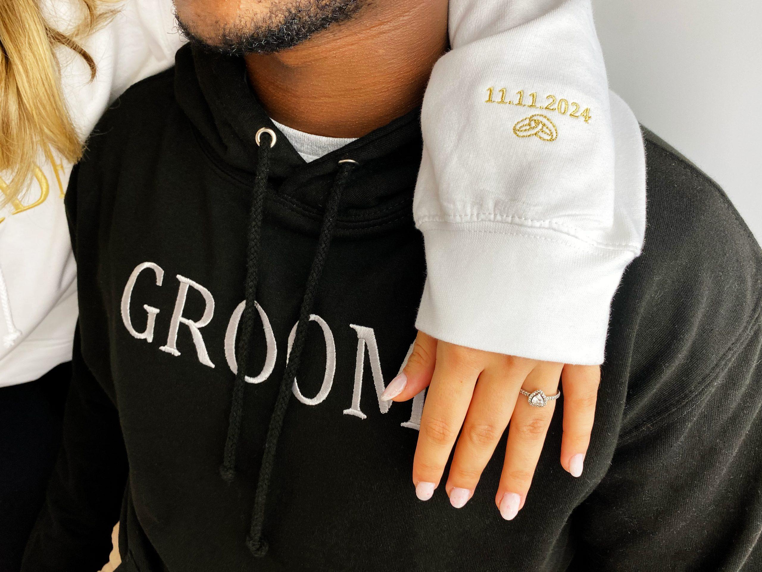 Hoodie ou T-shirt Bordado para Noiva e Noivo - Image 3