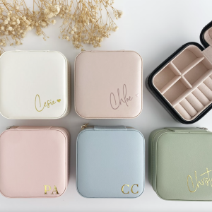 Caixa de Joias de Viagem Personalizada | Presente Personalizado para Dama de Honor