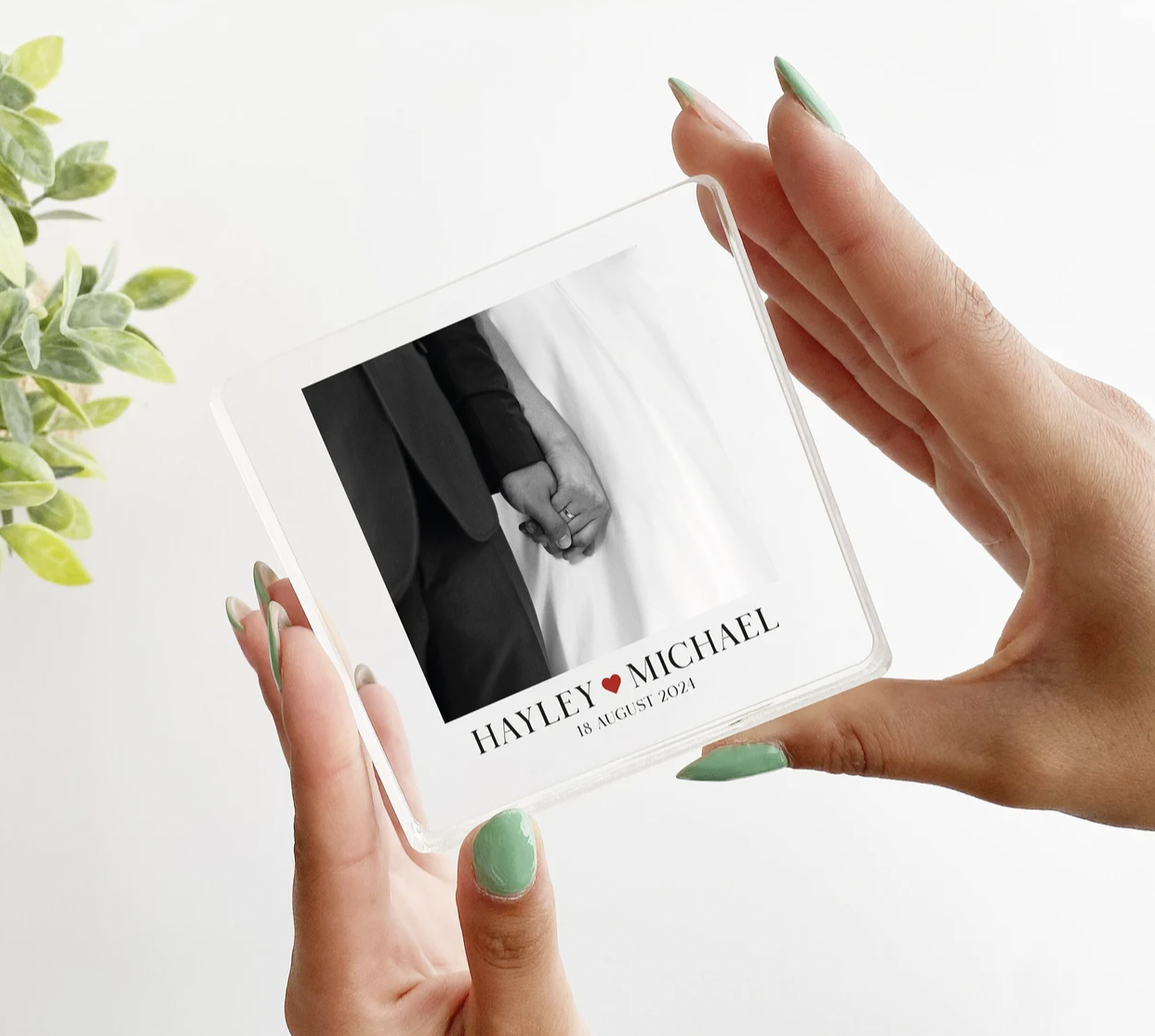 Bloco de Foto em Acrílico Personalizado | Recordação de Casamento - Image 2